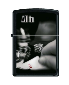 Zippo 218 All in All - зажигалка с покрытием Black Matte