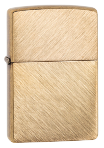 Zippo 29830 Зажигалка Classic с покрытием Herringbone Sweep Brass, латунь/сталь, золотистая, матовая, 36x12x56 мм