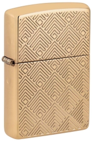 48570 Зажигалка ZIPPO Armor® с покрытием High Polish Brass, латунь/сталь, золотистая, 38x13x57 мм