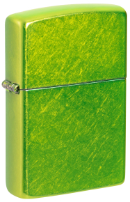 24513 Зажигалка ZIPPO Classic с покрытием Lurid™, латунь/сталь, зеленая, глянцевая, 38x13x57 мм