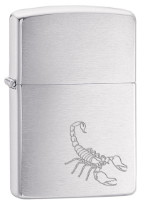 29684 Зажигалка ZIPPO с покрытием Brushed Chrome,латунь/сталь, серебристая, 38x13x57 мм